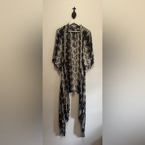 Billabong Black and White Swim Coverup